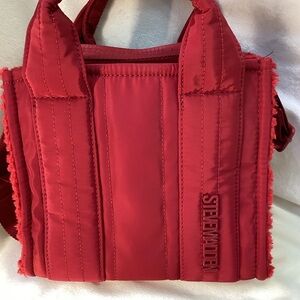 Steve Madden Bold Red Quilted Tote